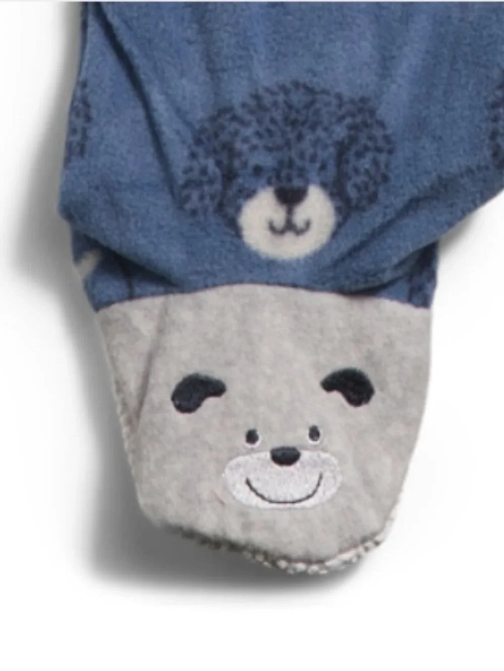 NWT LITTLE ME Infant Boys Puppy Print Blanket Footed Coveralls